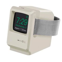 Силиконовый держатель для зарядки Apple Watch (белый)