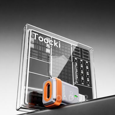 Адаптер Toocki USB Type‑C 240W PD 3.1 (Штекер - Разъем, Боковой)