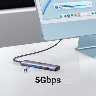 USB Type-C хаб UGREEN Revodok 105 CM478 (15495, 5 в 1)