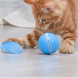 Інтерактивна іграшка м'яч для котів Johold JO730 (Type-C, LED, сірий)