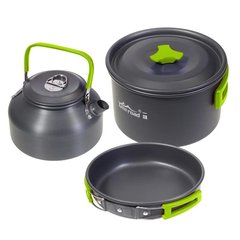 Набор посуды для пикника, кемпинга Winpolar (12 предметов, зеленый)