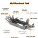 Мультитул для велосипеда Sunbart MBR-A01 (чехол, 17 в 1, нержавеющая сталь)
