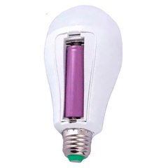 Акумуляторна LED лампа зі з'ємним акумулятором (цоколь E27) 15w (перезаряджається, з акумулятором)