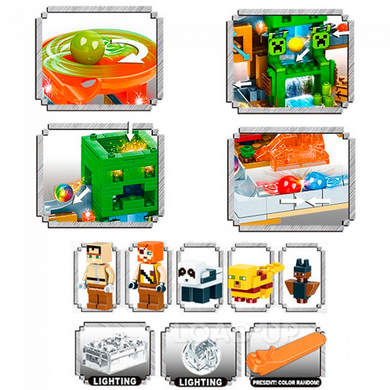 Конструктор «Шахта Кріпера» My World Minecraft (451 деталь, LED, LB313) (3 / 5) - LOADUP.COM.UA Конструктор «Шахта Кріпера» My World Minecraft (451 деталь, LED, LB313)
