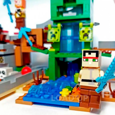 Конструктор «Шахта Кріпера» My World Minecraft (451 деталь, LED, LB313) (4 / 5) - LOADUP.COM.UA Конструктор «Шахта Кріпера» My World Minecraft (451 деталь, LED, LB313)