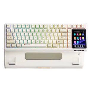 Беспроводная механическая клавиатура AULA L99 (87 клавиш, Type-C, Bluetooth, 2.4 ГГц, Latte Switch Caramel)
