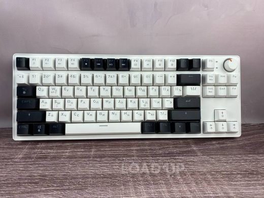 Механічна клавіатура Cyberlynx ZA87 (87 клавіш, RGB, USB Type-C, White and Black)