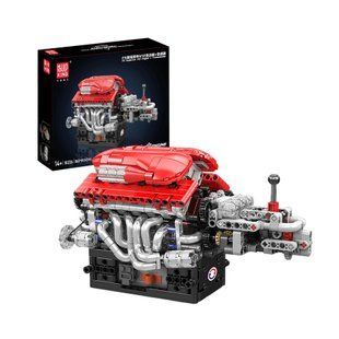 Конструктор Mould King 10226 Двигун V12 з трансмісією Supercar (863 деталі)