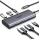 USB хаб, концентратор с быстрой зарядкой и HDMI Ugreen 15852 CM498 (6 в 1, Type-C, 100 Вт)