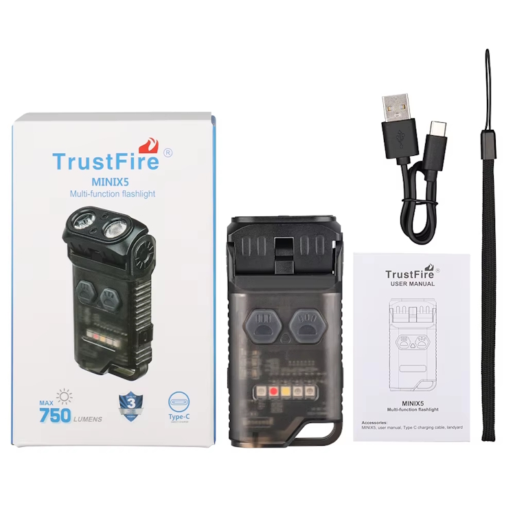 TrustFire MINIX5 ліхтар 750 люмен EDC