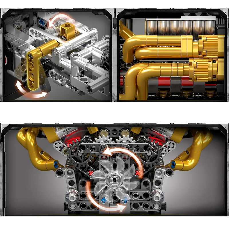Конструктор MOULD KING 10224 Motorized Valkyrie V12 Engine фото 1