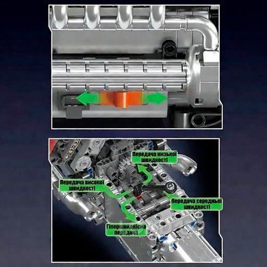 Конструктор Mould King 10203 Двигун BMW M Power V8 (1169 деталей)