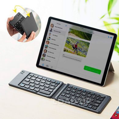 Складна бездротова клавіатура BK001 (Bluetooth, Чорний)