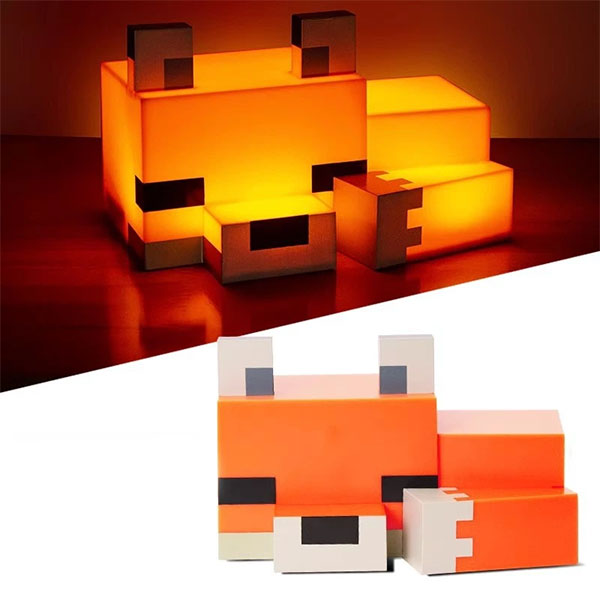 нічник Minecraft Лисиця з теплим LED світлом
