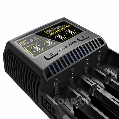 Зарядний пристрій для акумуляторів Nitecore SC4 (4 канали, Powerbank)