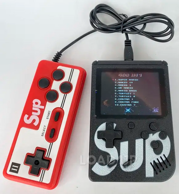 Портативная игровая приставка SUP с геймпадом (3.0 дюйма, 400 игр, красная)
