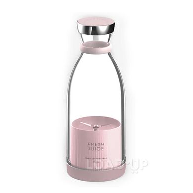 Портативний бездротовий блендер пляшка для смузі JuicyCup 214 (1400 мАг, 350 мл, рожевий)