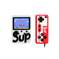 Портативная игровая приставка SUP с геймпадом (3.0 дюйма, 400 игр, белая)