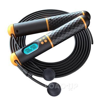 Розумна скакалка LZK S08 (грузики, LCD дисплей, CR2032, скакалка з лічильником, рожева)