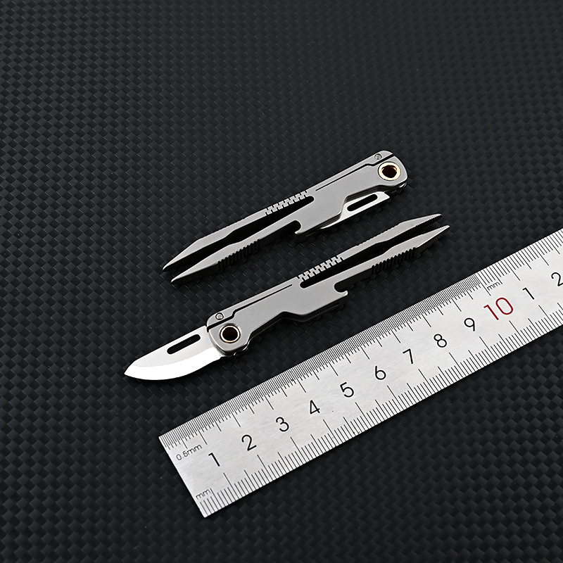Складаний ніж D2 Titanium Alloy для EDC фото 4