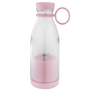 Портативный беспроводной блендер бутылка DM-518 (1200 мАч, 380 мл, розовый)
