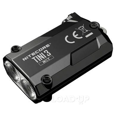 Ліхтар-брелок Nitecore TINI 3 (600 Lm, Алюмінієвий, Type-C, IP68, Чорний)