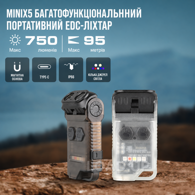 Ліхтар Trustfire MINI X5 EDC (750LM, Чорний) (5 / 5)