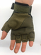 Тактические перчатки (без пальцев, XL)