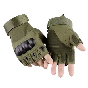 Тактические перчатки (без пальцев, L)