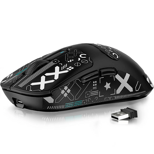 Беспроводная игровая мышка Attack SHARK X3 (26000DPI, 2.4G, BT5.2, Type-C, PAW3395, black/white)