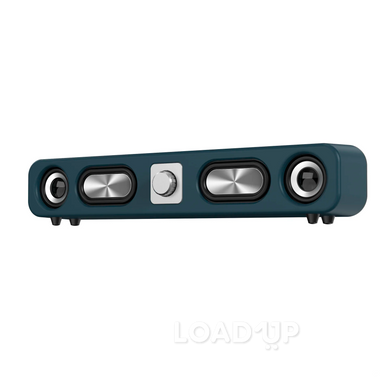 Портативна колонка у стилі ретро E-3404 (USB, AUX, 2400 мАг, сірий)