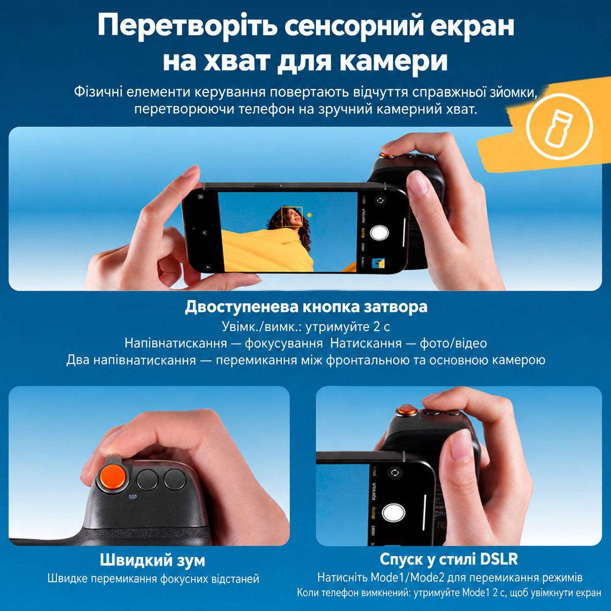 Telesin тримач використання зйомка блог відео