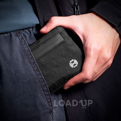 Кошелек-органайзер CL450 для карт и монет на молнии (RFID-защита, Черный)