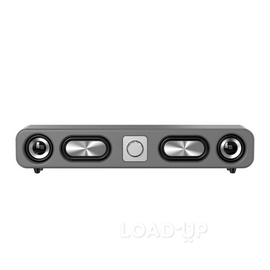 Портативная колонка в стиле ретро E-3404 (USB, AUX, 2400 мАч, серый)