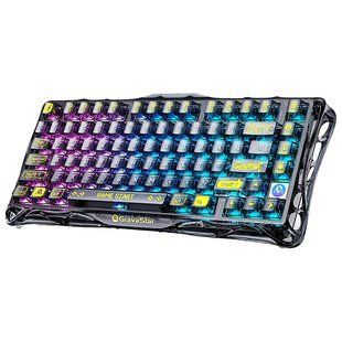 Бездротова клавіатура GravaStar Mercury K1 Lite (Transparent Black)