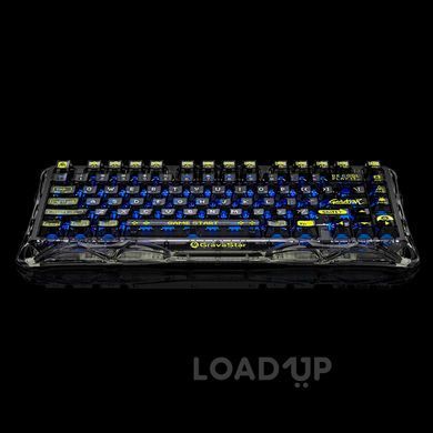 Бездротова клавіатура GravaStar Mercury K1 Lite (Transparent Black)