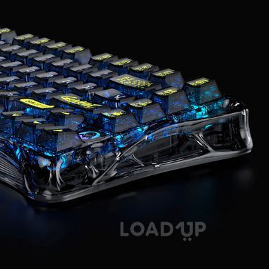 Бездротова клавіатура GravaStar Mercury K1 Lite (Transparent Black)