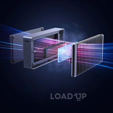 Карман для SSD Ugreen D700 с двойным охлаждением (M.2 NVMe, USB4, 40 Гб/с, Алюминий)