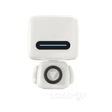 Портативная беспроводная колонка "Робот" (micro USB, Bluetooth, 900 мАч, белый)