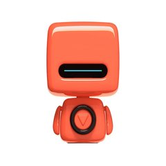 Портативная беспроводная колонка "Робот" (micro USB, Bluetooth, 900 мАч, оранжевый)