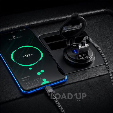 Автомобільний зарядний пристрій зі швидкою зарядкою LoadUP A39C (QC 3.0, USB Type-C, PD)