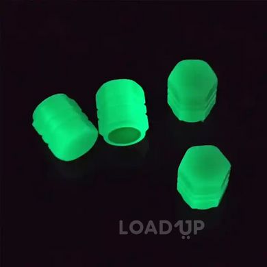 Флуоресцентные колпачки на ниппель (Зеленый), 2шт.