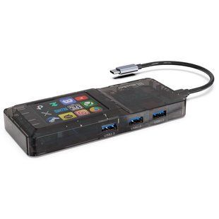 USB-C хаб з Streamdeck MiraBox H1 (Transparent black)