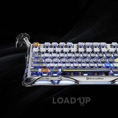 Беспроводная клавиатура GravaStar Mercury K1 Pro (Interstellar Silver)