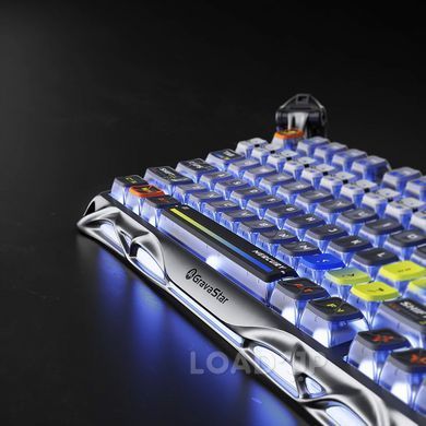 Беспроводная клавиатура GravaStar Mercury K1 Pro (Interstellar Silver)