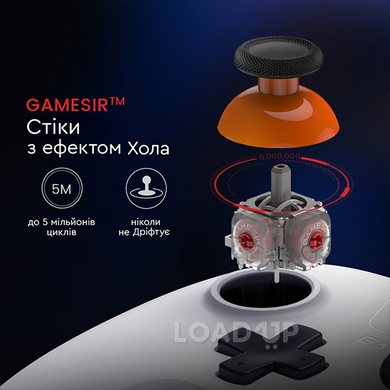Бездротовий геймпад GameSir T4n Nova Lite (Bluetooth, Type-C, 600 мАг, Sky Blue)