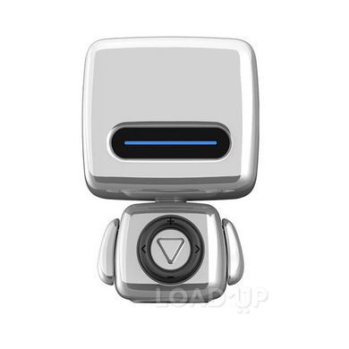 Портативна бездротова колонка "Робот" (micro USB, Bluetooth, 900 мАг, сірий)