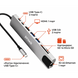 USB Type-C хаб, концентратор зі швидкою зарядкою (Ethernet, HDMI, 8 у 1)