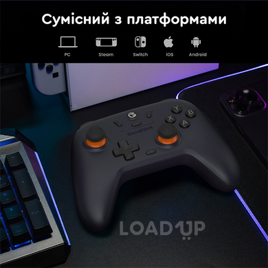Бездротовий геймпад GameSir T4n Nova Lite (Bluetooth, Type-C, 600 мАг, Domino White)