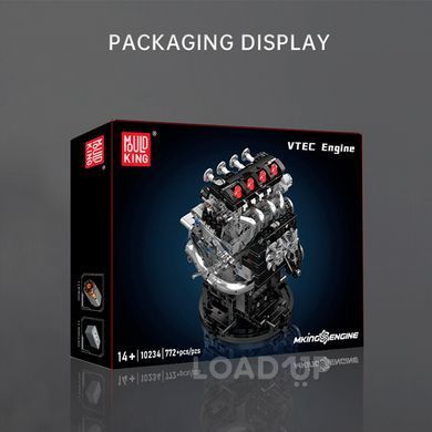 Конструктор &laquo;Двигун VTEC&raquo; Mould King 10234 (ABS, 772 деталі)